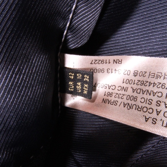 Massimo Dutto Wool Blend Collared Double Button Midi Pea Coat Jacket Gray 10 - Picture 4 of 5